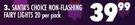 Santa's Choice Non Flashing Fairy Lights 20's-Per Pack