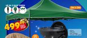 Bush Baby Instant Up Gazebo With Steel Frame-3m x 3m