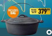 Bush Baby Cast Iron Bake Pot Includes Bag