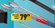 Tongs With Plastic Hnadle