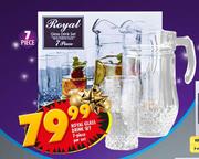 Royal Glass Drink Set 7 Piece-Per Set