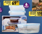 Home Discovery Glass Container Set 6 Piece-Per Set