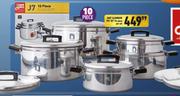 Hart Aluminium Pot Set 10 Piece-Per Set