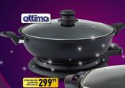 Ottimo Non Stick Electric Wok With Glass Lid