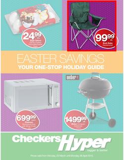 Checkers : Easter Savings (23 Mar - 06 Apr 2015), page 1