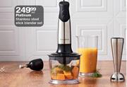 Platinum Stainless Steel Stick Blender Set-Per Set