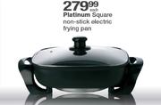 Platinum Square Non-Stick Electric Frying Pan-Each