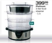 Platinum 3.5L 3-Tier Food Steamer-Each