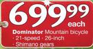 Dominator Mountain Bicycle