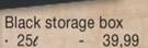 Black Storage Box 25L