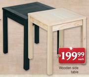 Wooden Side Table-Each