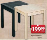 Wooden Side Table-Each