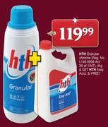 HTH Granular Chlorine 4Kg & HTH Easy Acid 3L Free