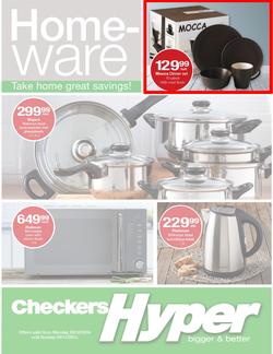 Checkers Hyper : Homeware Specials ( 20 Oct - 09 Nov 2014 ), page 1