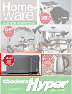 Checkers Hyper : Homeware Specials ( 20 Oct - 09 Nov 2014 ), page 1