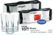 Elegan 3 Pack Shot Glasses-Per Pack