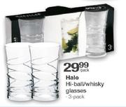 Halo 3 Pack Hi Ball/Whisky Glasses-Per Pack