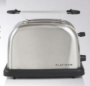 Platinum 4 Slice Stainless Steel Toaster With Bread Tray