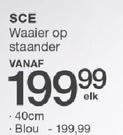 Vanaf SCE 40cm Waaier Op Staander Blou-Elk