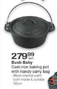 Bush Baby Cast-iron Baking Pot With Handy Carry Bag-Each