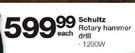 Schultz 1200W Rotary Hammer Drill