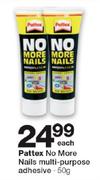 Pattex No More Nails Multi-Purpose Adhesive-50g Each