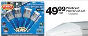 Pro Brush 10-Piece Paint Brush set-Per Set