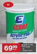 Ecoat 5L Acrylic PVA Paint