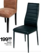 Quality Dining Chair Black-Each