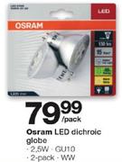 Osram LED Dichroic Globe-Per Pack