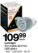 Lumagio Dimmable Dichroic LED Globe