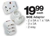 SCE Adapter 2x6Ax 1x16A, 3x5A, 2-Way-Each