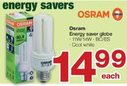 Osram Energy Saver Globe-Each