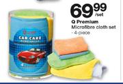 Q Premium 4 Piece Microfibre Cloth Set-Per Set