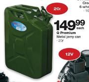 Q Premium Metal Jerry Can-20Ltr Each