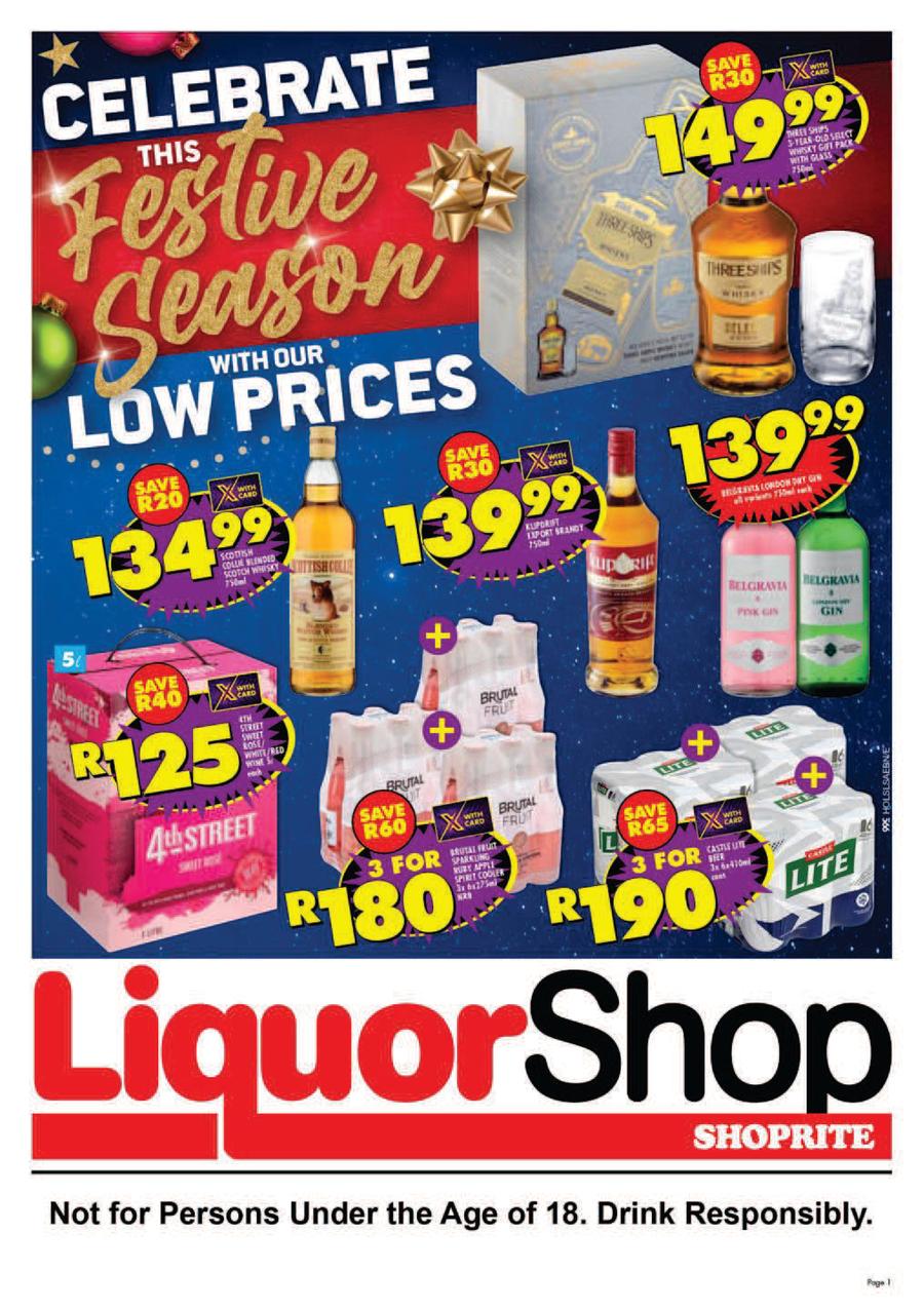Shoprite Liquor Celebrate This Festive Season 21 November 11 