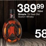 Dimple 15-Year-Old Scotch Whisky-750ml