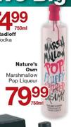 Nature's own Marshmallow Pop Liqueur-750ml  