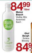 Miami Beach Vodka Mix assorted-750ml Each