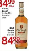 Olof Bergh Solera Brandy-750ml