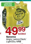Savanna Angry Lemon/Dark/Light/Dry NRB-6 x 330ml