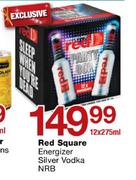 Red Square Energizer Silver Vodka NRB-12 x 275ml