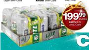 Castle Lite Lime, Cans-24 x 440ml