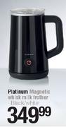 Platinum Magnetic Whisk Milk Frother Black/White-Each