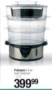 Platinum 3 Tier Food Steamer 3.5Ltr