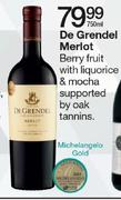 De Grendel Merlot-750ml