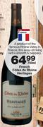French Cotes Du Rhone Heritages-750ml