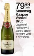 Simonsig Kaapse Vonkel Brut-750ml