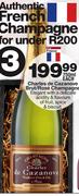 Charles De Cazanove Brut/Rose Champagne-750ml