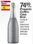 Proyecto Cu4tro Cava Brut-750ml